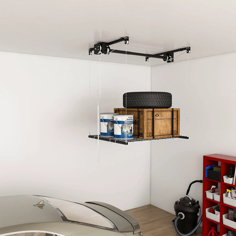 Overhead Garage Storage Rack by HouseOfZazla