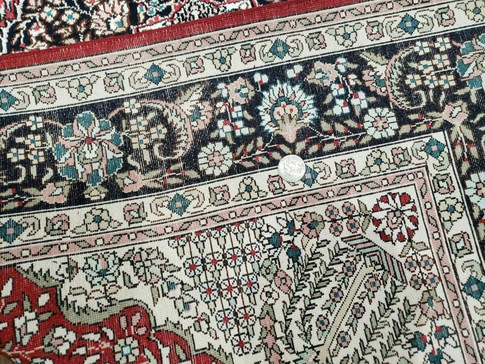 3' X 5' Vintage Fine Handmade India Oriental Kashmir Silk Rug 400 KPSI Wow by Jewel Rugs