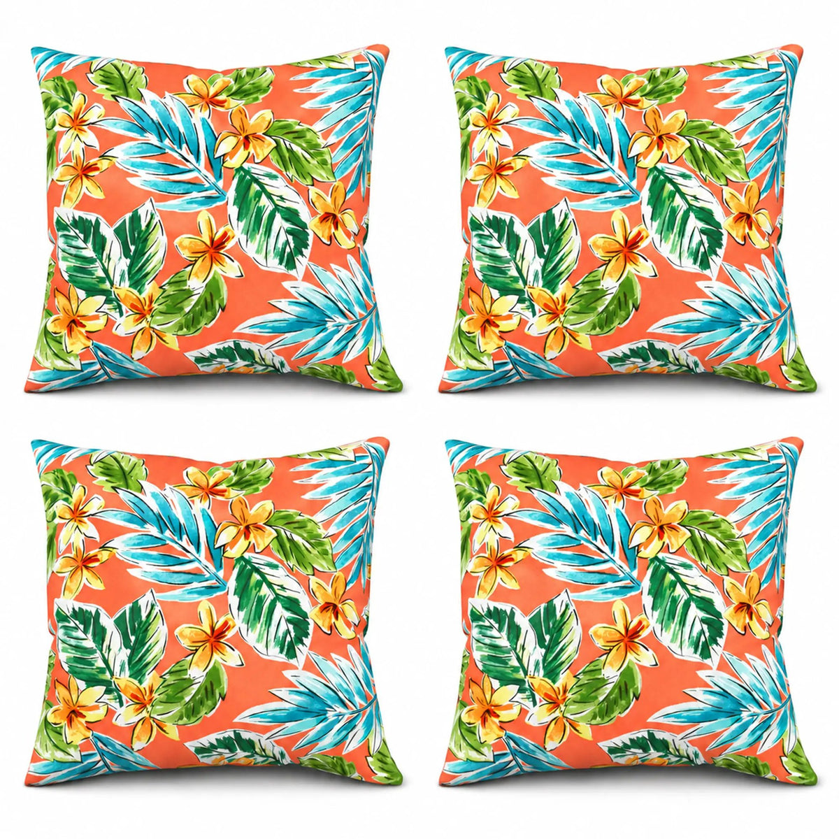 4 Pack Outdoor Pillow Covers - 18x18 Inch