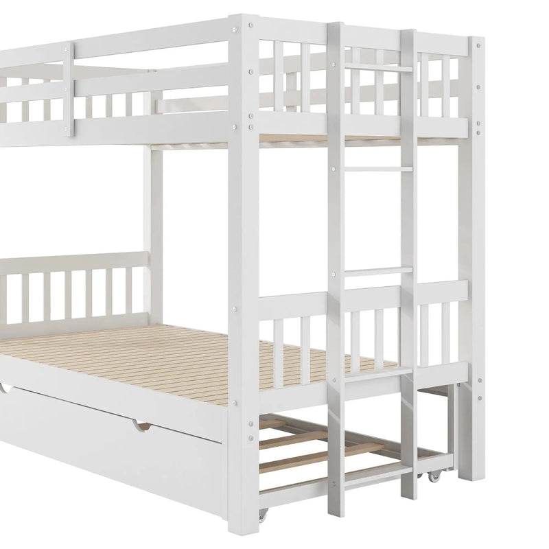 Smooth Mobility Bunk Bed With Trundle by Unique Piece Furniture