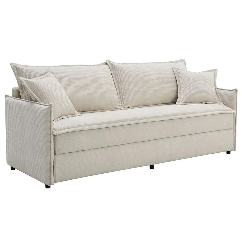 Elisea - Sofa With Sleeper - Beige Fabirc by Unique Piece Furniture