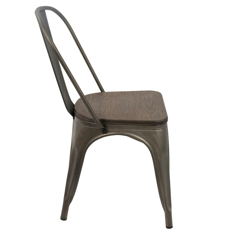 Oregon - IndustrialFarmhouse Stackable Dining Chair (Set of 2) by HouseOfZazla