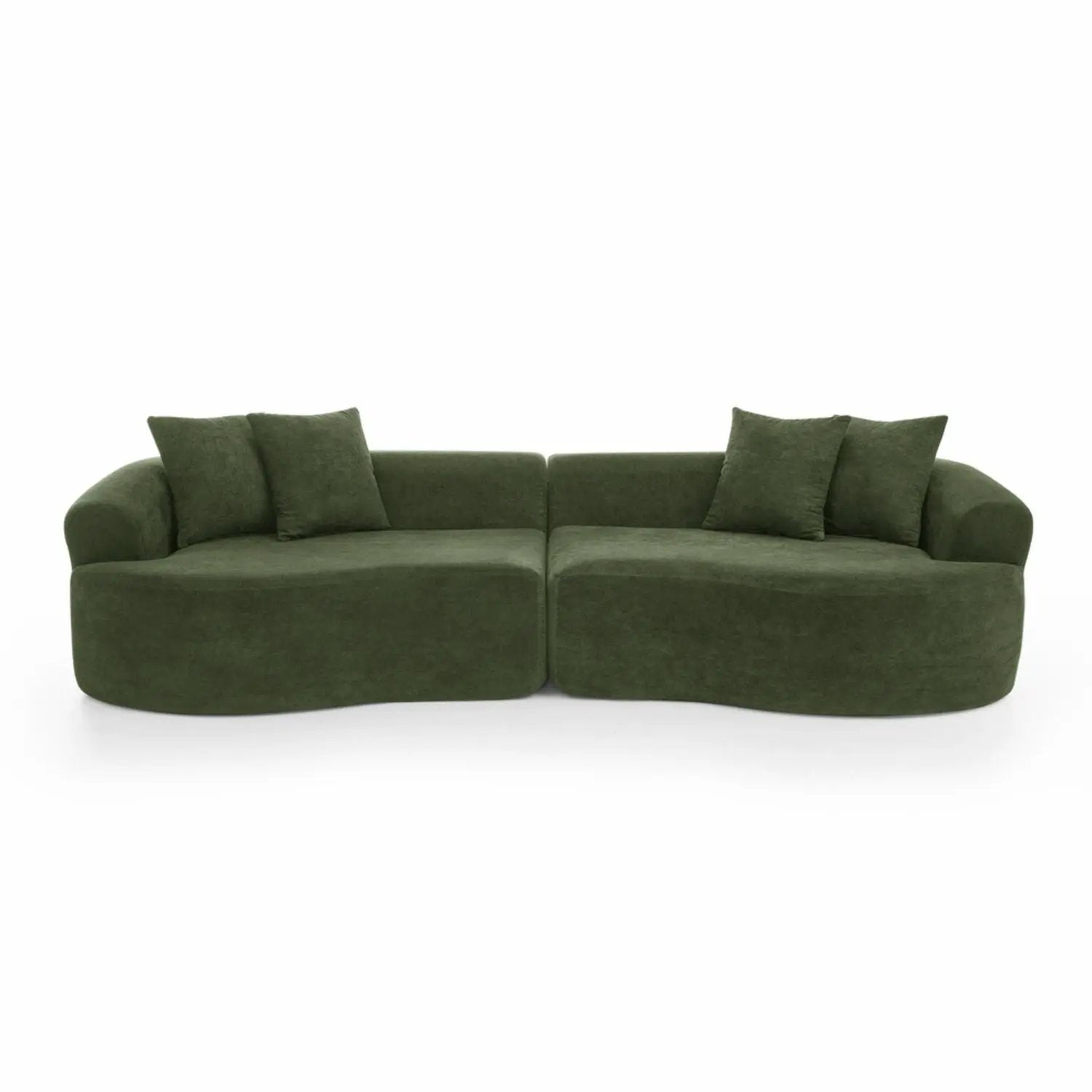 4 Seater Curved Cloud Sectional Sofa by HouseOfZazla
