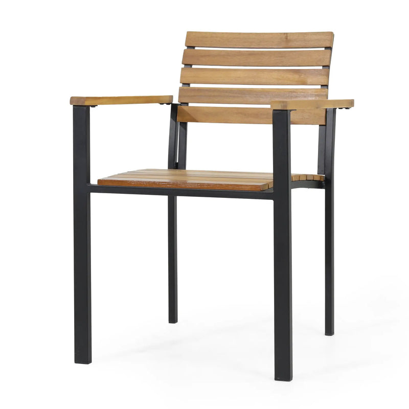 Laris Wood And Metal Chair by HouseOfZazla
