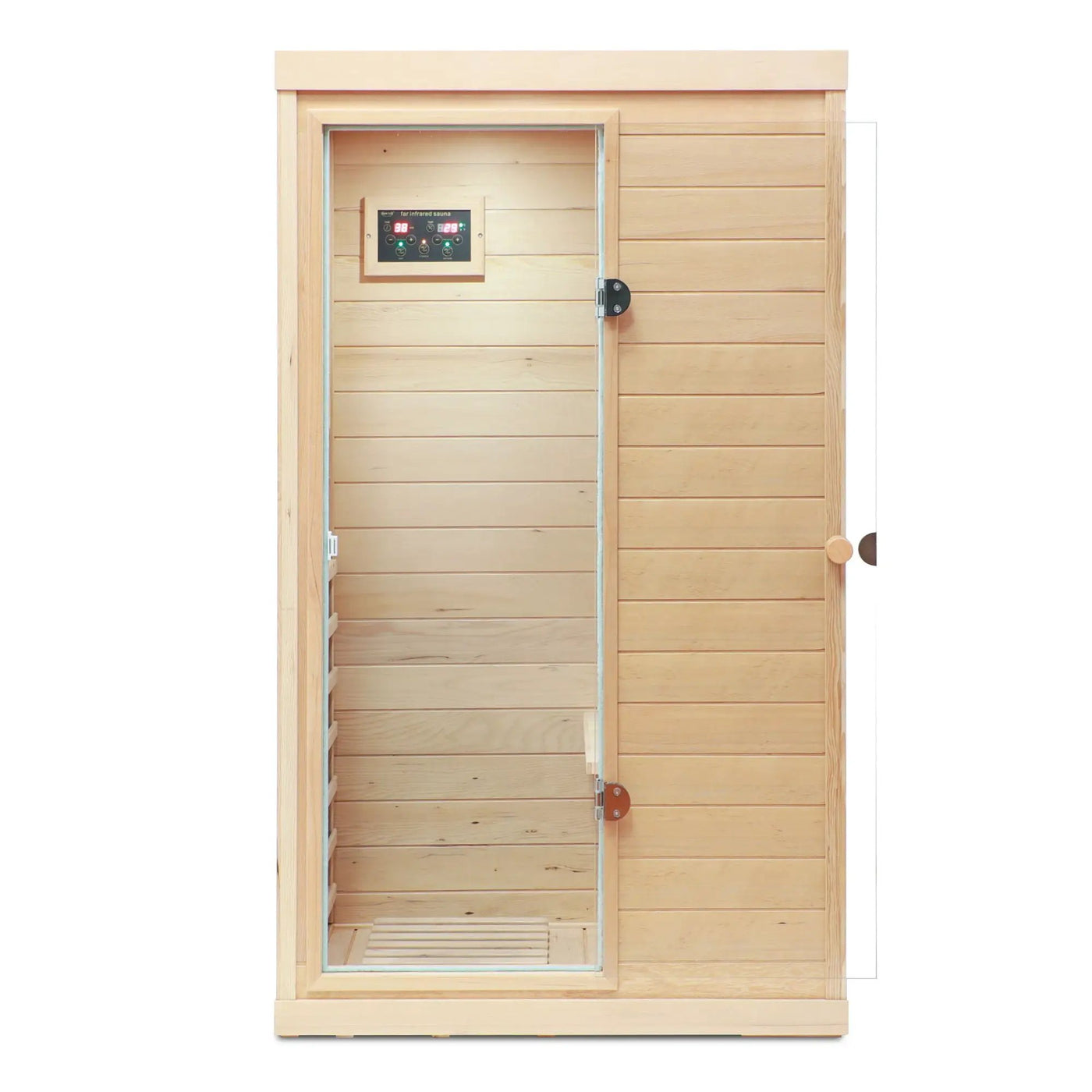 Hemlock Mini 1 Person Far Infrared Door Indoor Sauna Room by HouseOfZazla