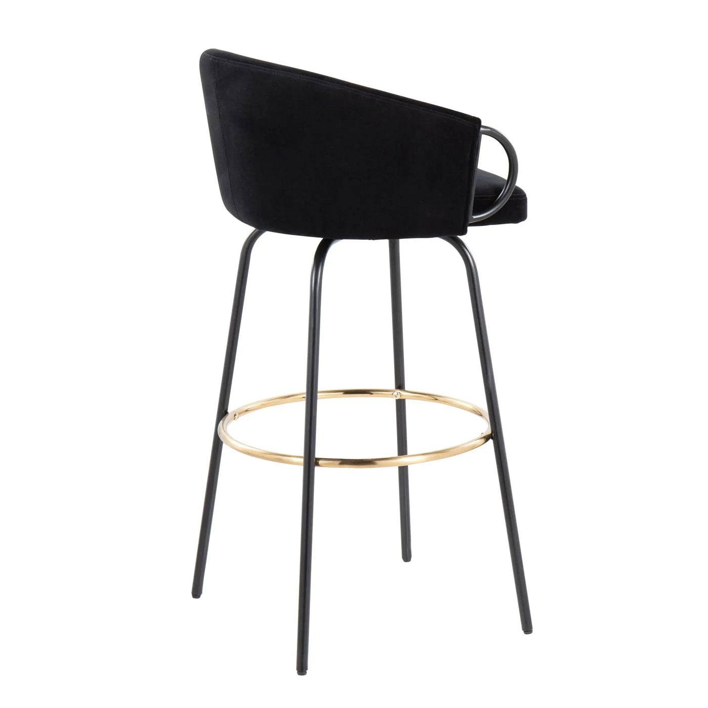 Claire - Contemporary / Glam Barstool With Footrest (Set of 2) by HouseOfZazla
