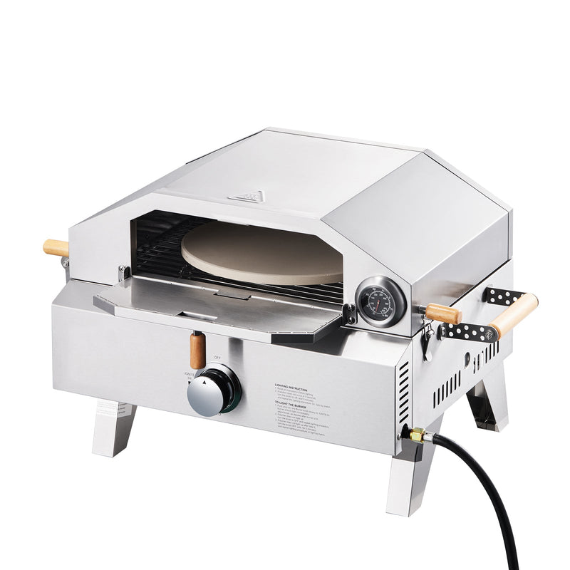 Outdoor Pizza Oven, 13 in Gas Fired Pizza-Maker by HouseOfZazla
