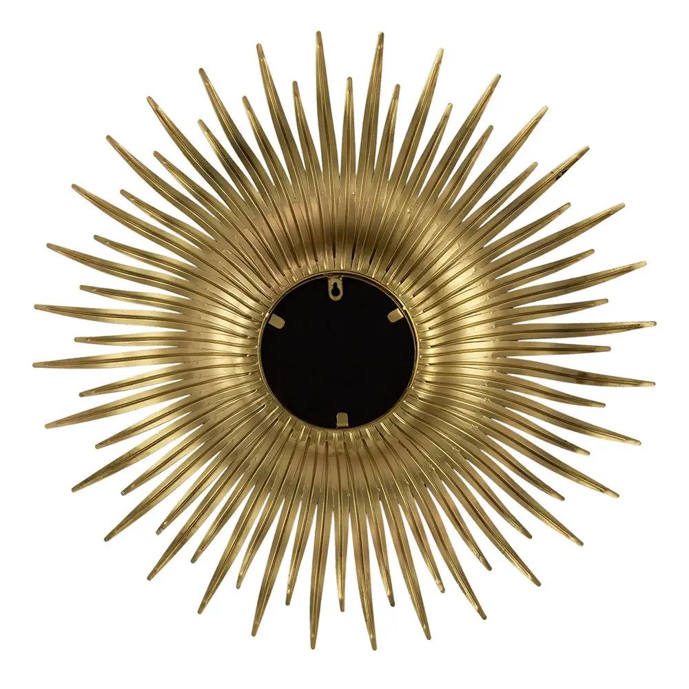 Retro DesignSunburst Metal Wall Mirror Decorative Mirror For A Bedroom Dressing Room, Hallway Or Living Space - Gold by HouseOfZazla