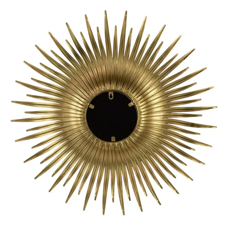 Retro DesignSunburst Metal Wall Mirror Decorative Mirror For A Bedroom Dressing Room, Hallway Or Living Space - Gold by HouseOfZazla