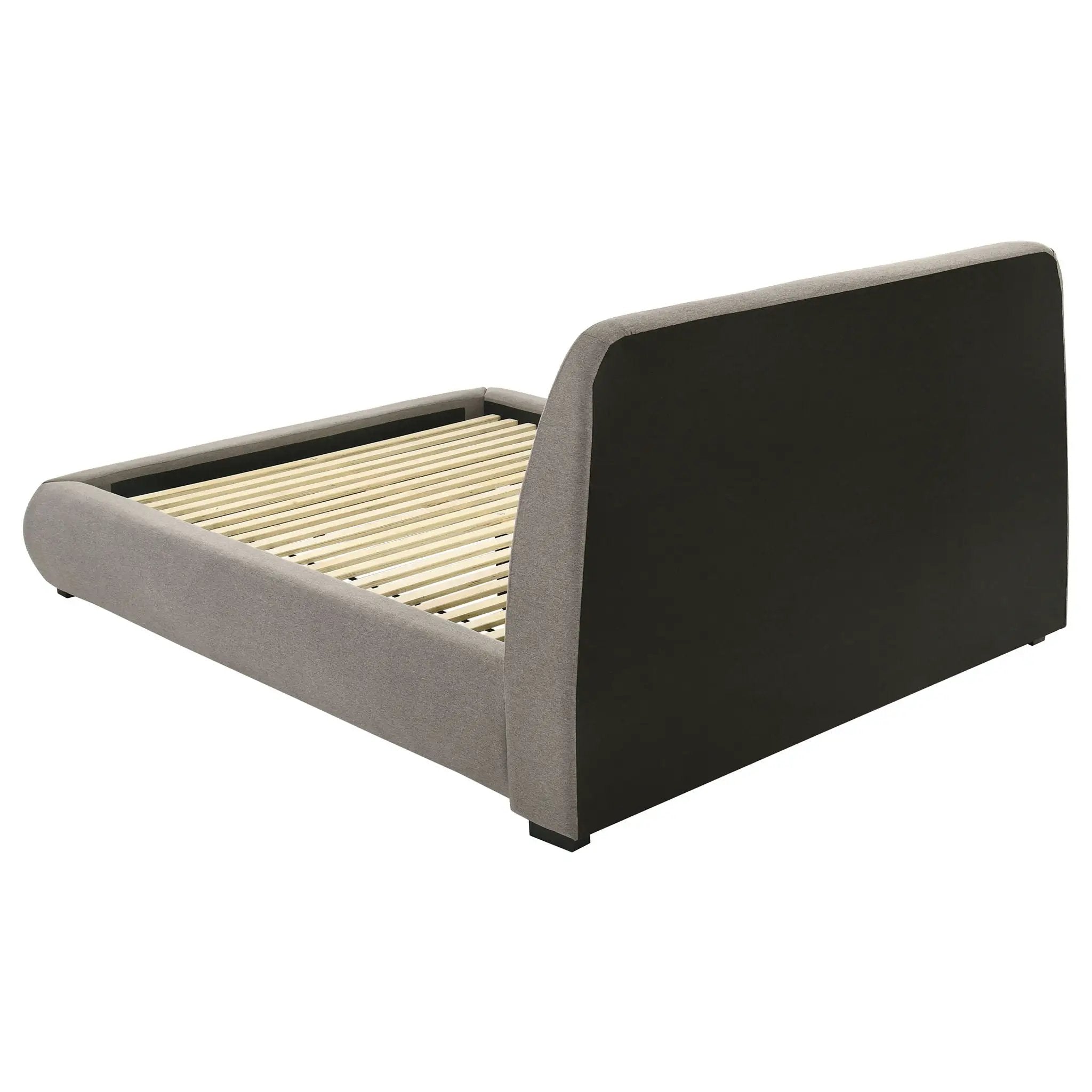 Mokena 46-inch Upholstered Queen Platform Bed Taupe by Unique Piece Furniture