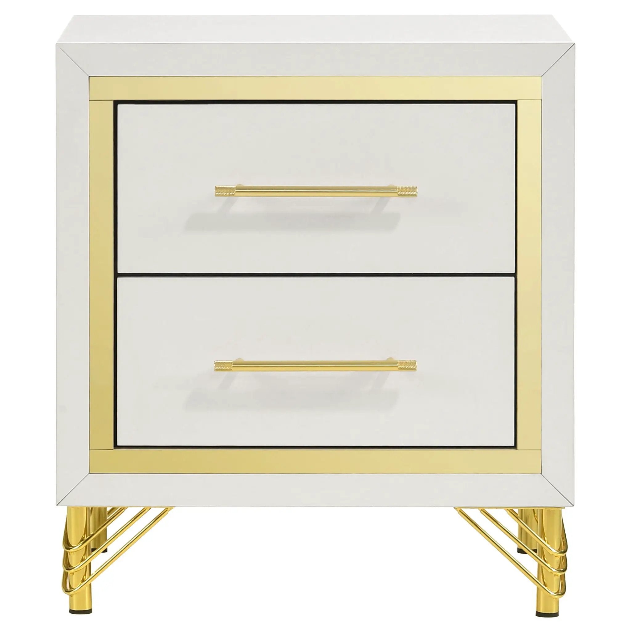 Lucia 4-piece Queen Bedroom Set Beige and White by Unique Piece Furniture