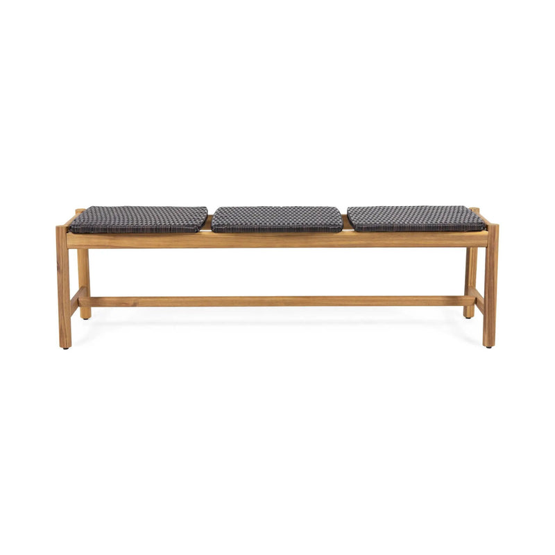 Cambria Rustic 3 Seater Bench - Teak by HouseOfZazla