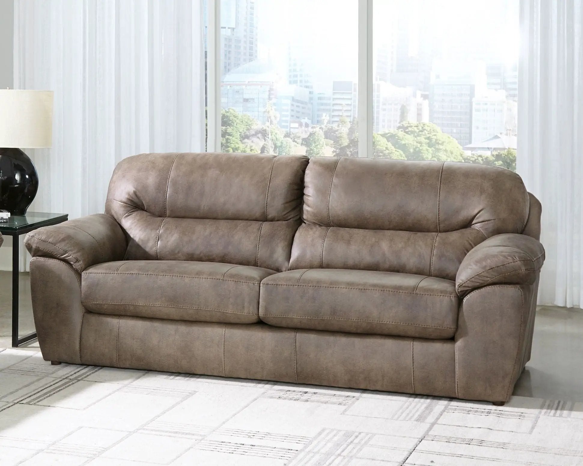 Bradshaw - Sofa - Mushroom by Unique Piece Furniture