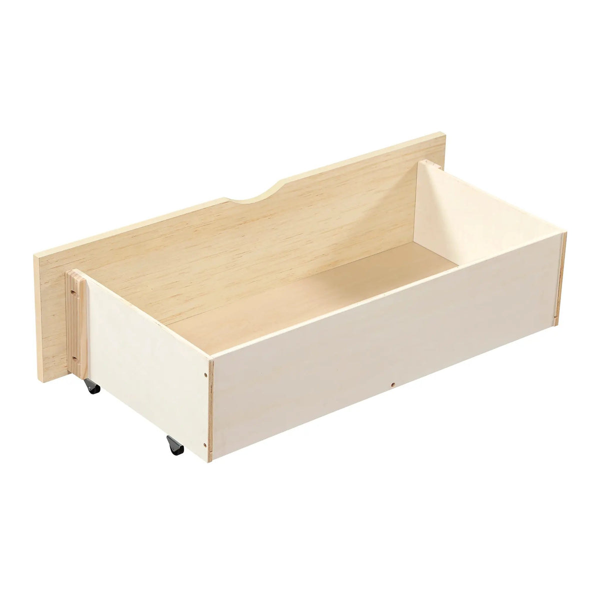 Natural Pine Finish 2pcs Storage Boxes with Caster Wheels by HouseOfZazla
