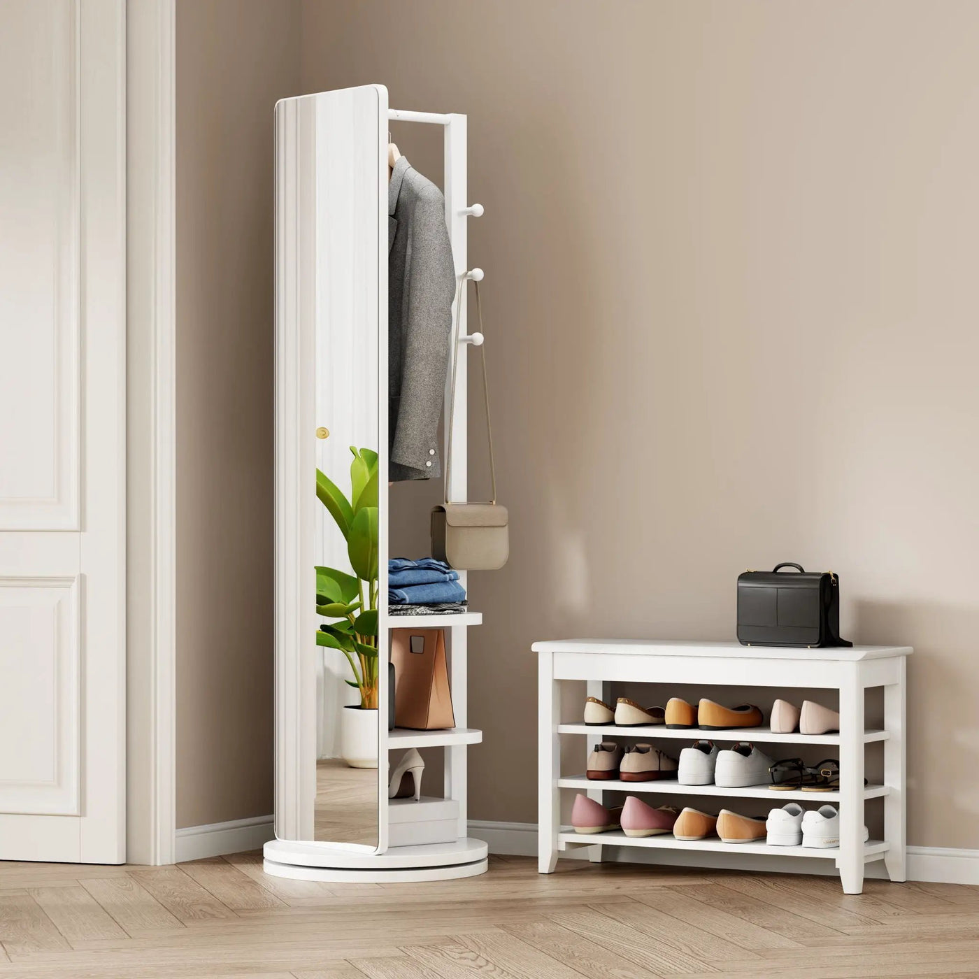 3 In 1 Multifunctional Full Length Clothing Mirror by Unique Piece Furniture