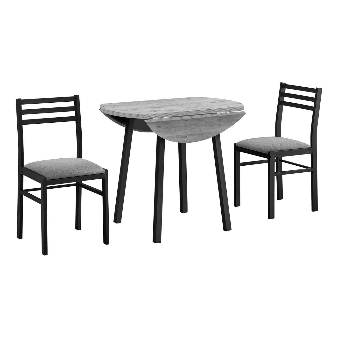 3 Pieces Dining Table Set, Small, Drop Leaf, Contemporary & Modern by Unique Piece Furniture