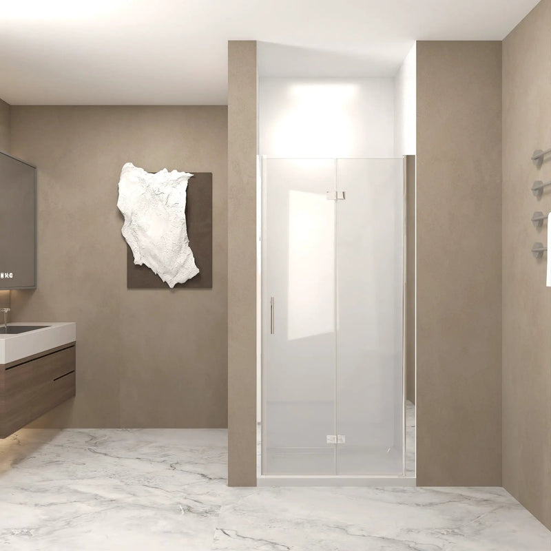 31-30"x 72" Bifold Shower Door, 1/4" (6mm) Tempered Glass by HouseOfZazla