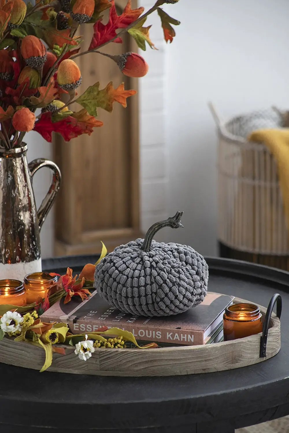 Weighted Pumpkin Ornament Decor For Holiday Harvest Festival Fall Festival & Thanksgiving by Unique Piece Furniture