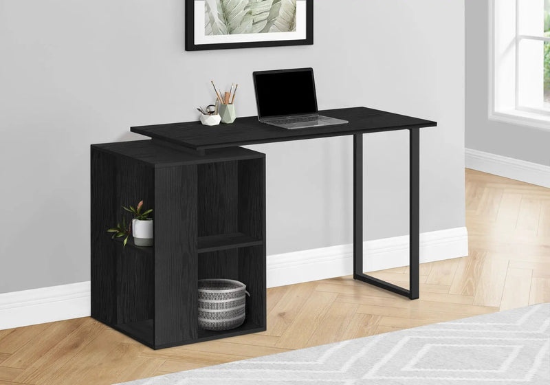 Computer Desk, Home Office, Left, Right Set-Up, Storage Shelves, Work, Laptop, Contemporary, Modern by Unique Piece Furniture