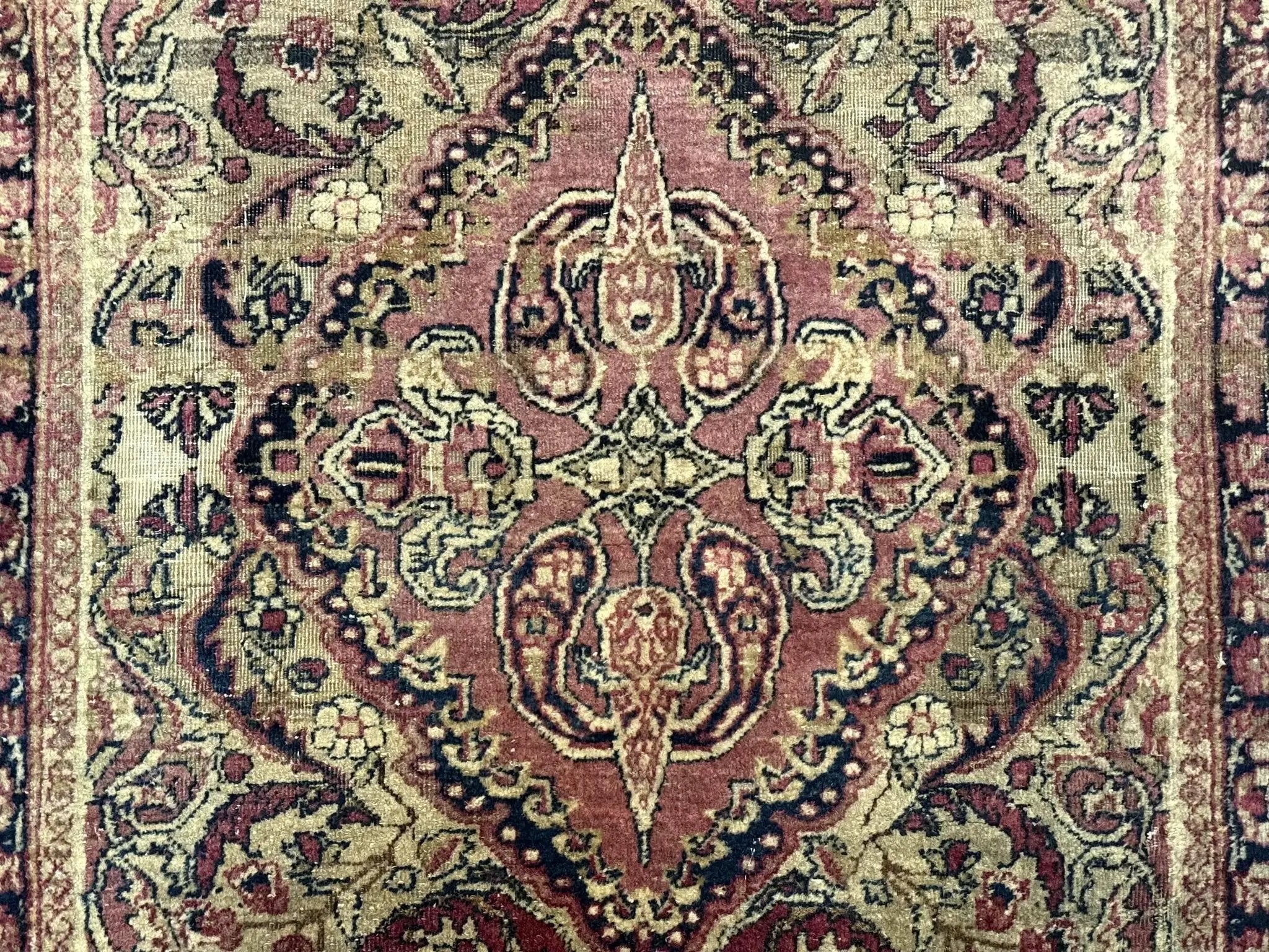Antique Persian Lavar Rug 3x5, Persian Kerman Rug, Traditional Persian Carpet by Jewel Rugs