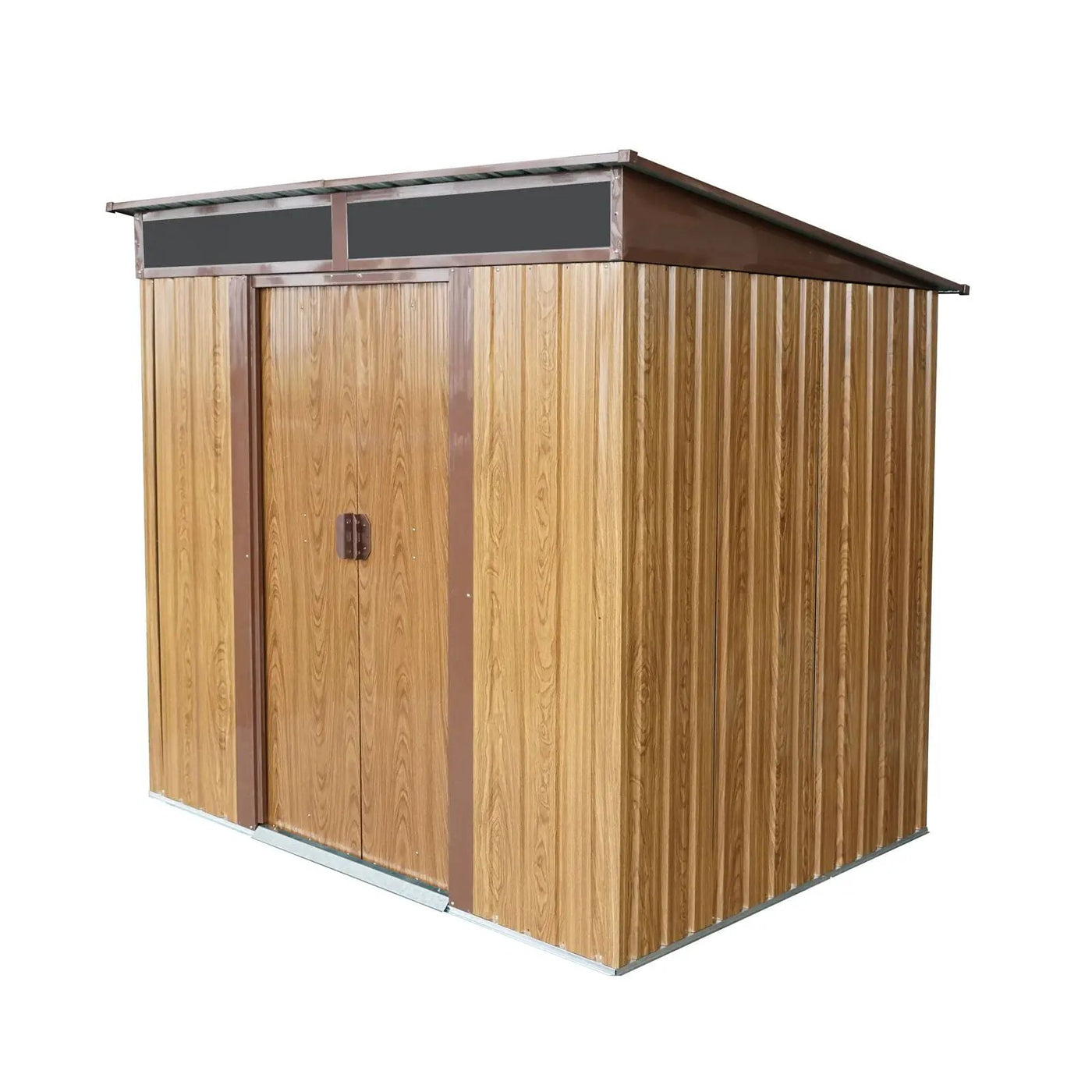 Outdoor Metal Storage Shed And Transparent Plate For Garden, Lawn by HouseOfZazla