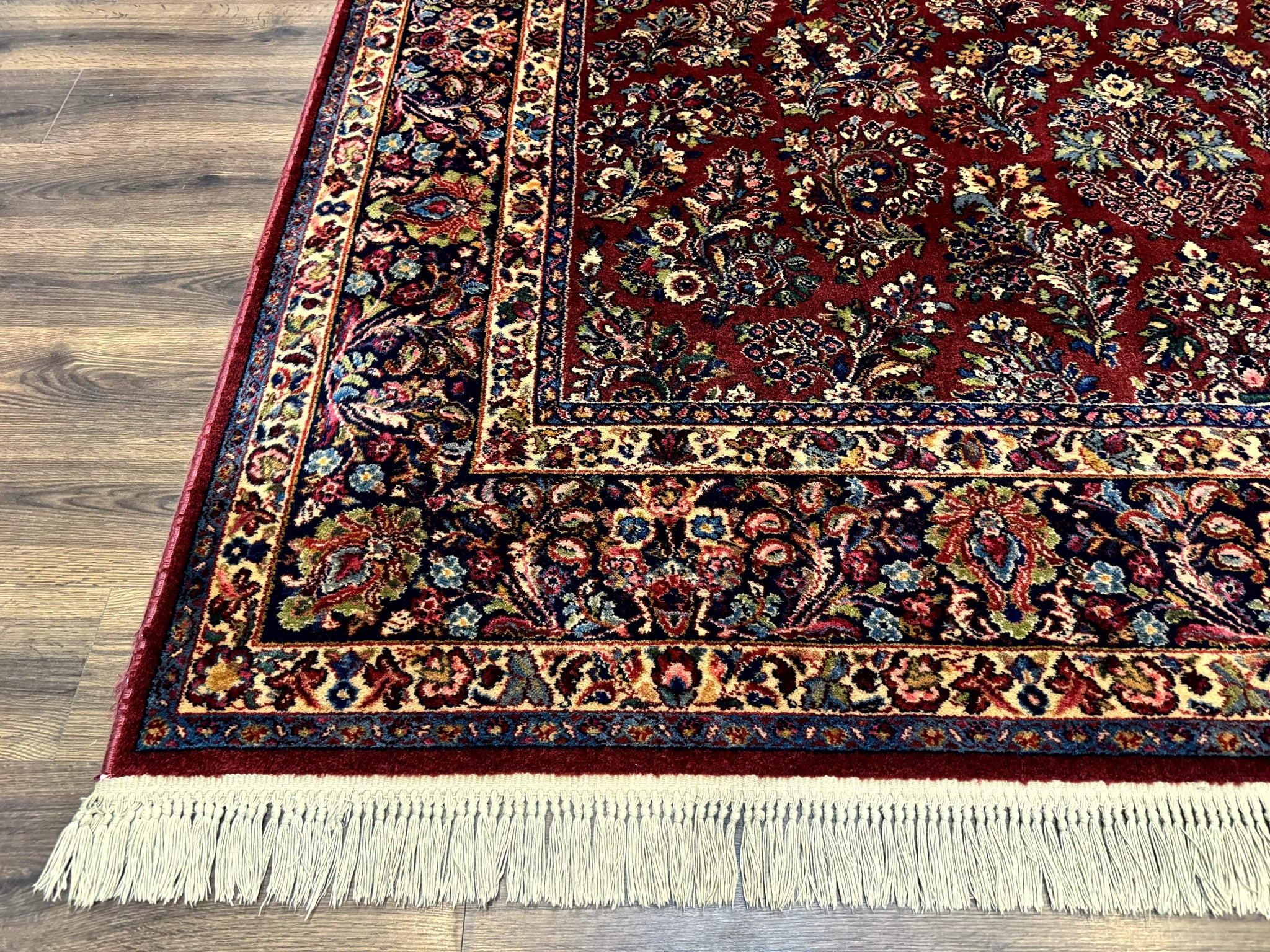 8.8 x 10.6 Karastan Red Sarouk Rug #785, Wool Pile Original 700 Series by Jewel Rugs