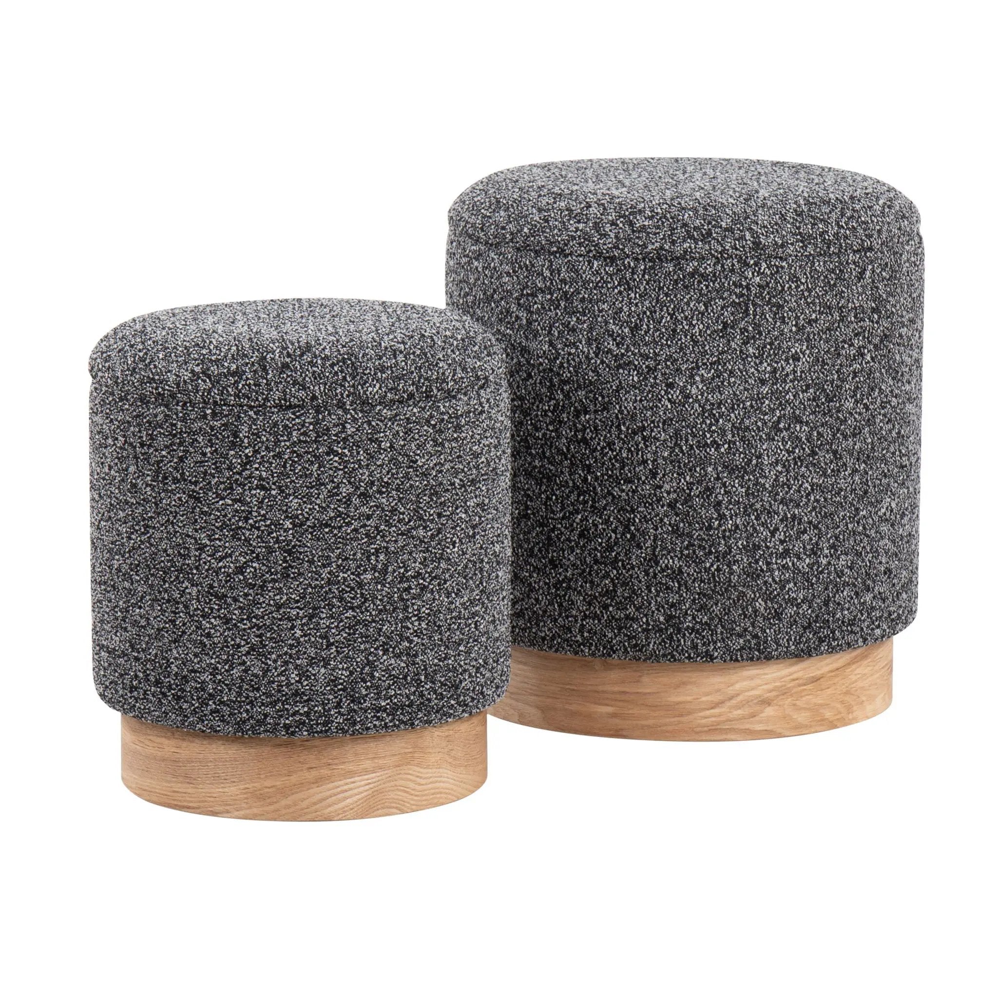 Marla - Contemporary, Nesting Ottoman Set by Unique Piece Furniture
