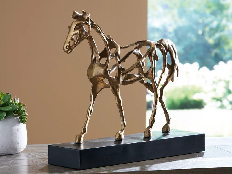 Grainville - Sculpture - Antique Gold Finish by Unique Piece Furniture