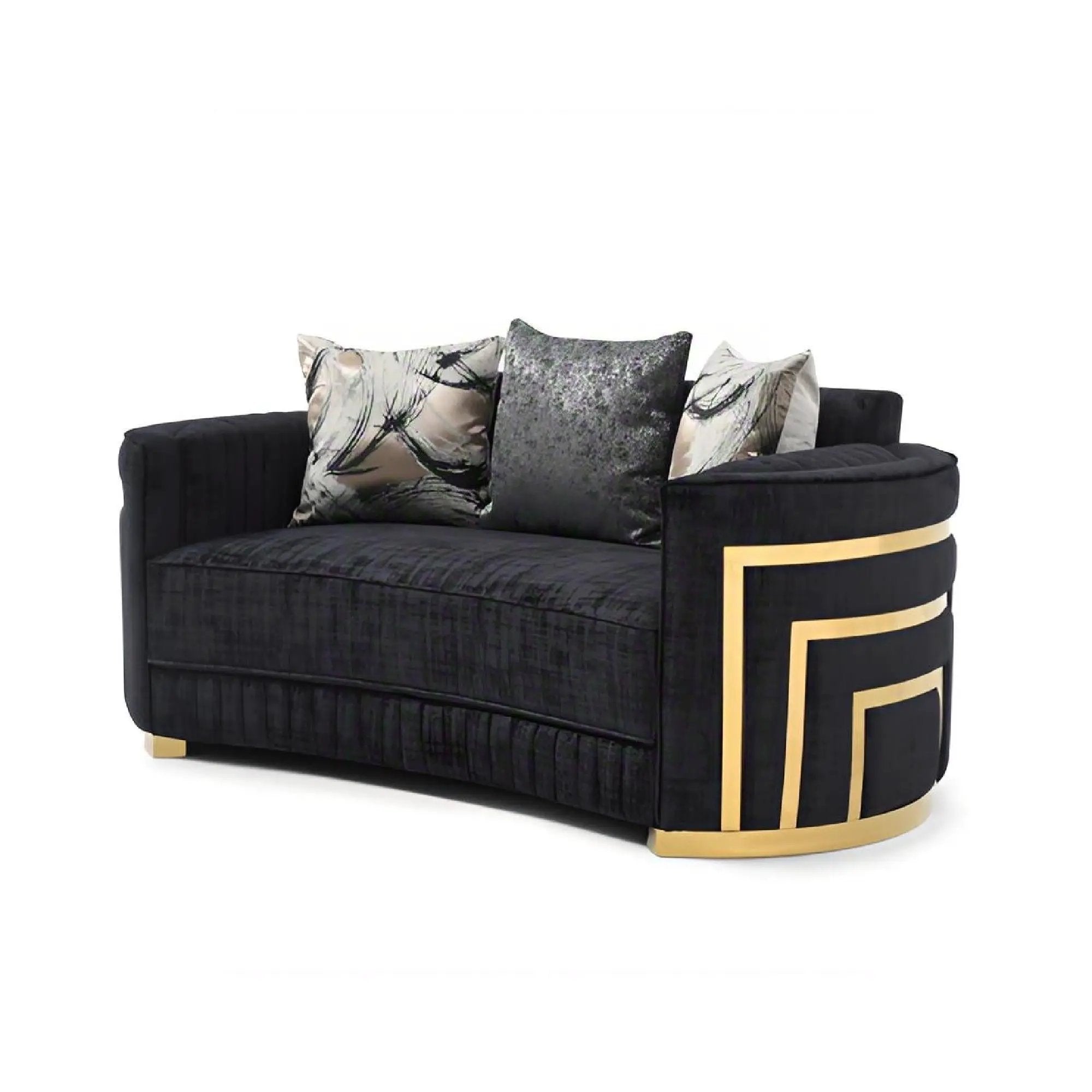Soledad - Loveseat - Black by HouseOfZazla