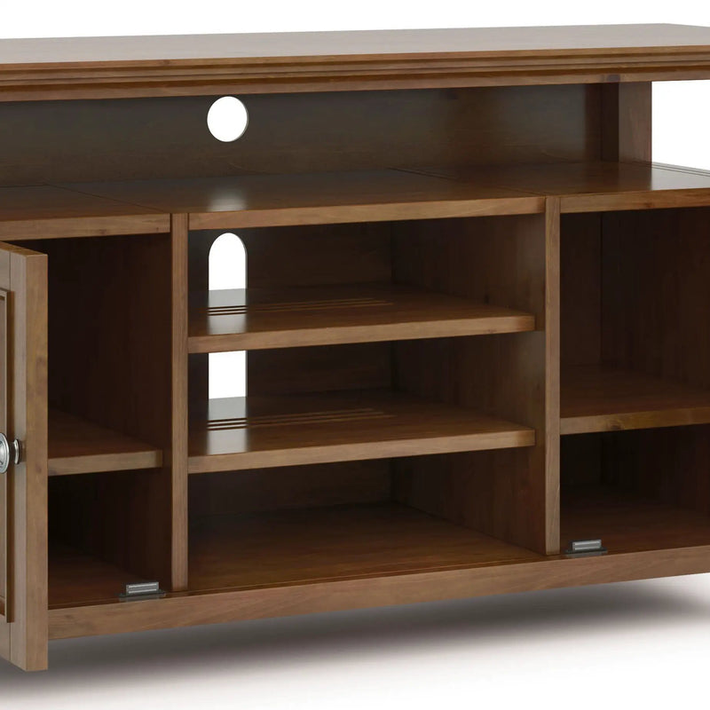 Amherst - TV Media Stand - Medium Saddle Brown by HouseOfZazla