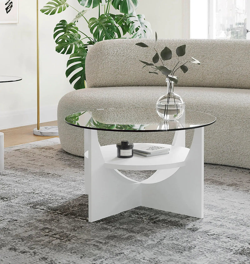 U - Shaped Contemporary Coffee Table by Unique Piece Furniture