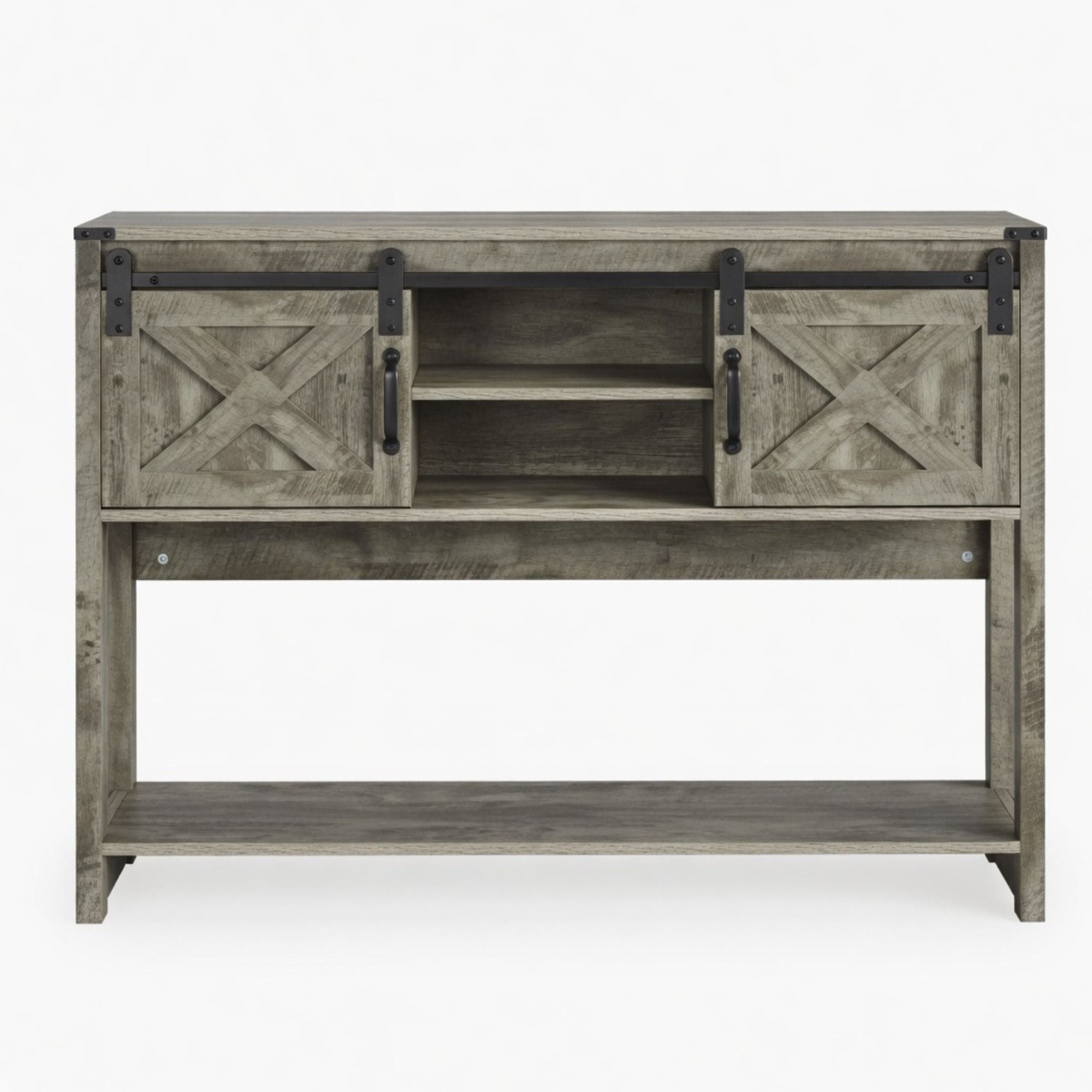 Farmhouse Entryway Table With Sliding Barn Door by HouseOfZazla