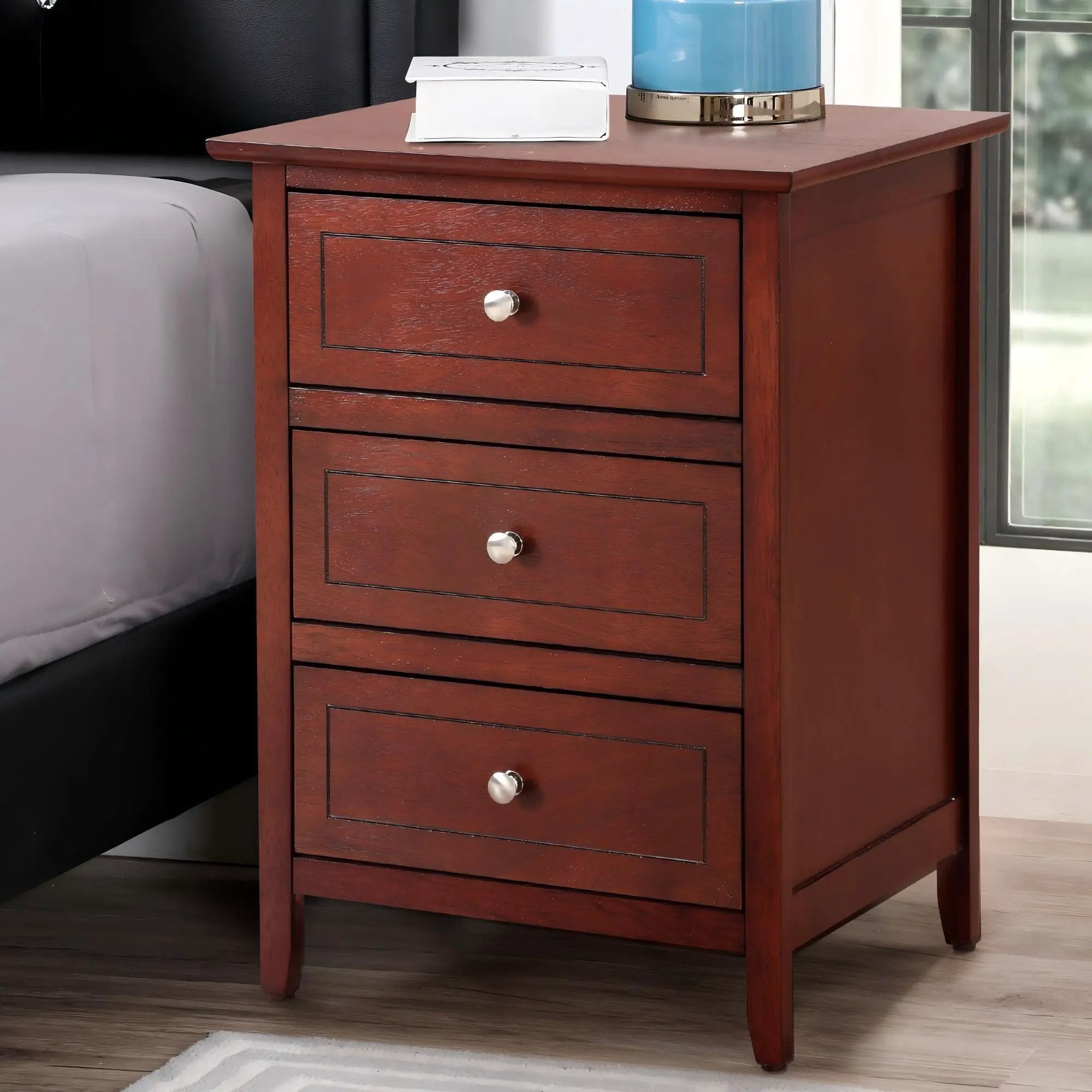 Dove Tailed Drawers 3 Drawer Nightstand by HouseOfZazla