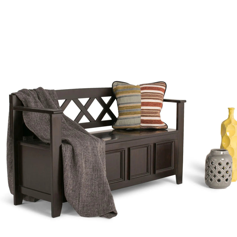 Amherst - Entryway Storage Bench - Hickory Brown by Unique Piece Furniture