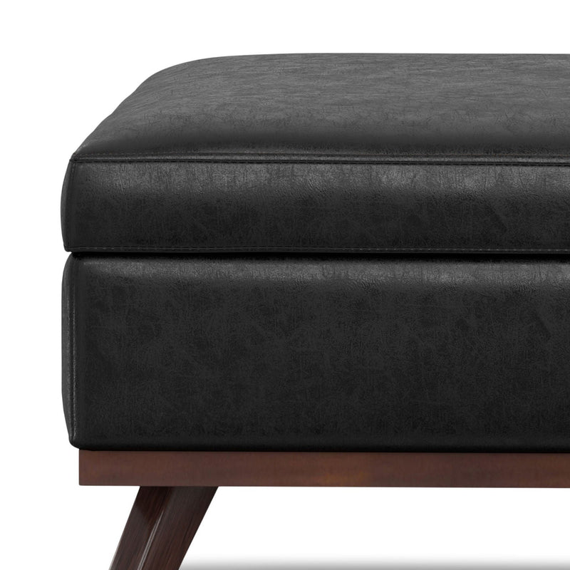 Owen - Multifunctional Square Coffee Table Storage Ottoman by HouseOfZazla