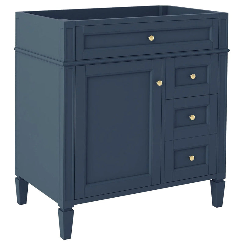 Bathroom Vanity With 2 Drawers And Tip-Out Drawer, Storage Cabinet by HouseOfZazla