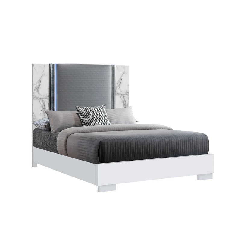Moon - Modern Bed With LED Accent Lighting by Unique Piece Furniture