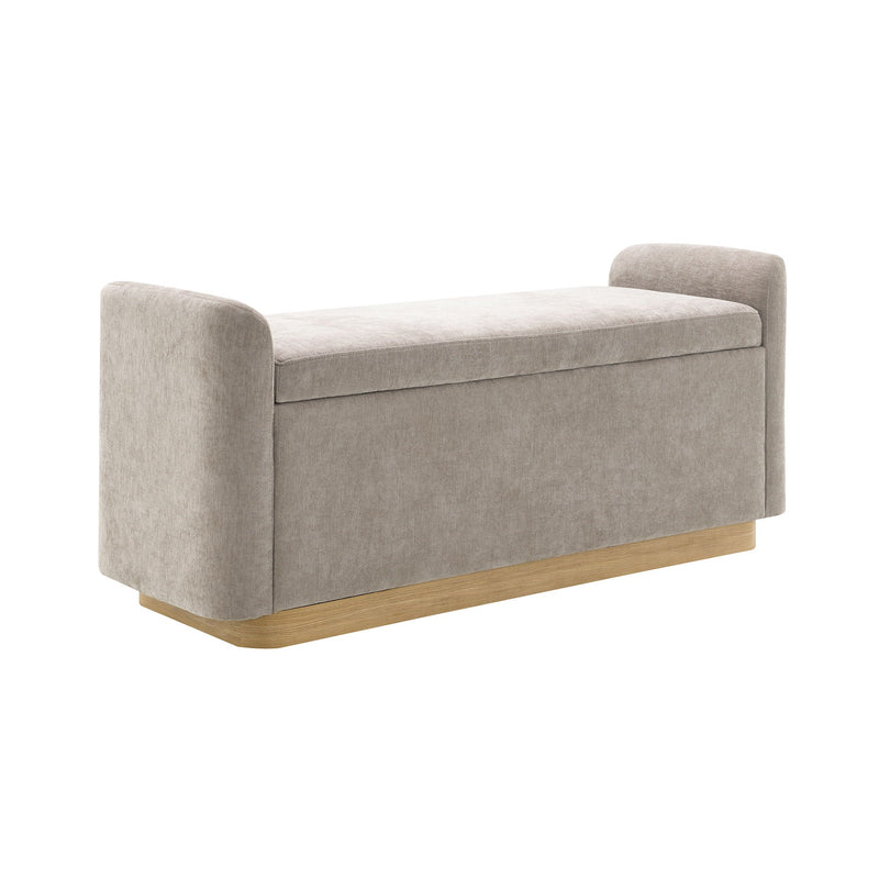 Upholstered Storage Bench With Safety Hinge by HouseOfZazla