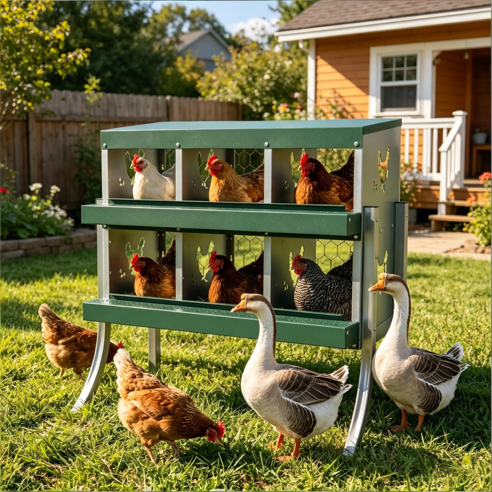 Outdoor Egg Laying Boxes, Metal Nesting Boxes, Chicken Nesting Boxes by HouseOfZazla