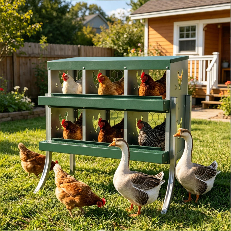 Outdoor Egg Laying Boxes, Metal Nesting Boxes, Chicken Nesting Boxes by HouseOfZazla