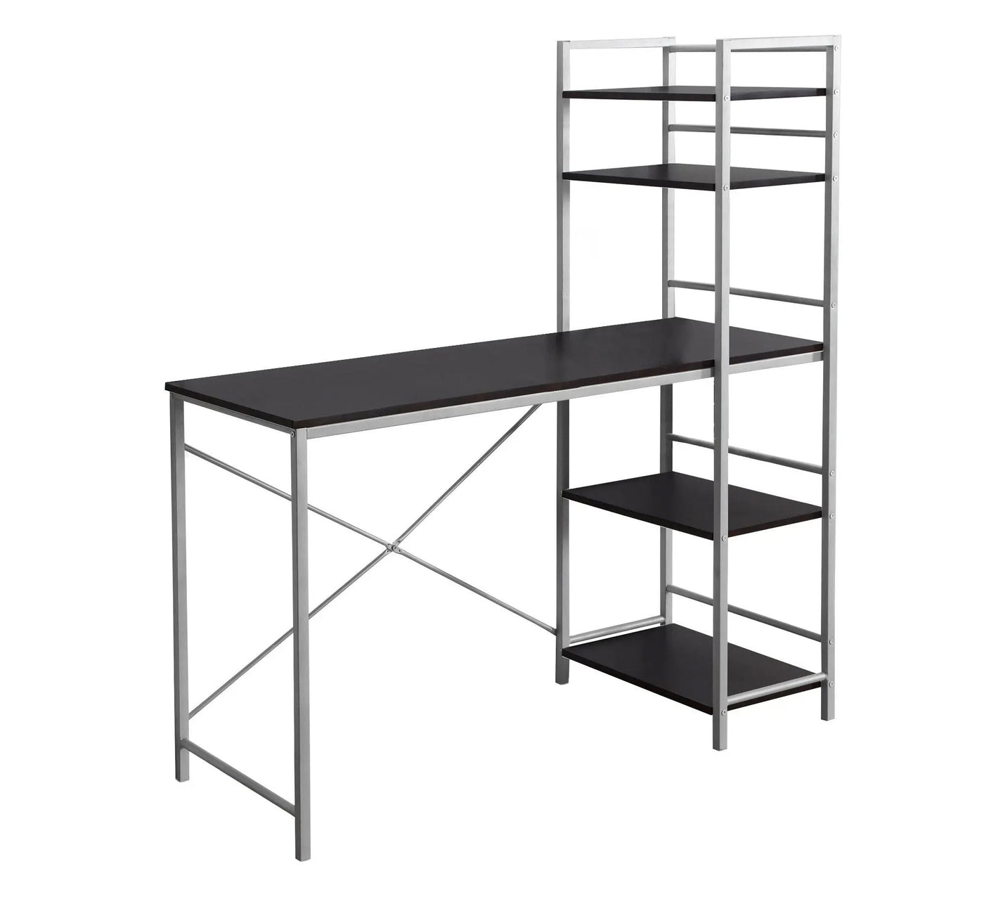 Computer Desk for Home Office with Laptop Storage Shelves by HouseOfZazla