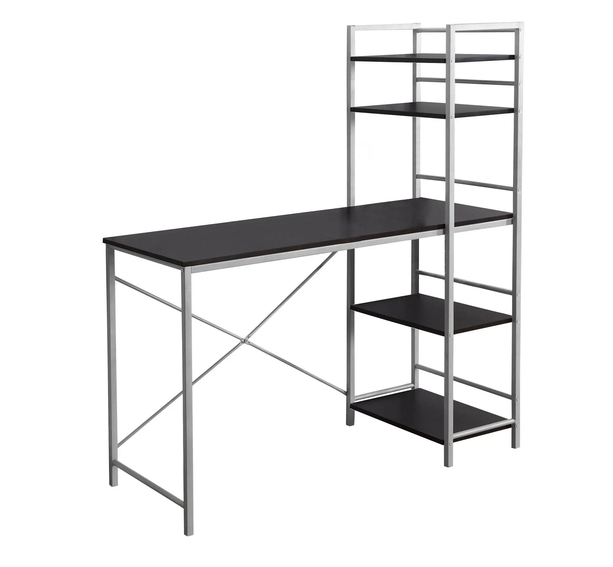 Computer Desk for Home Office with Laptop Storage Shelves by HouseOfZazla