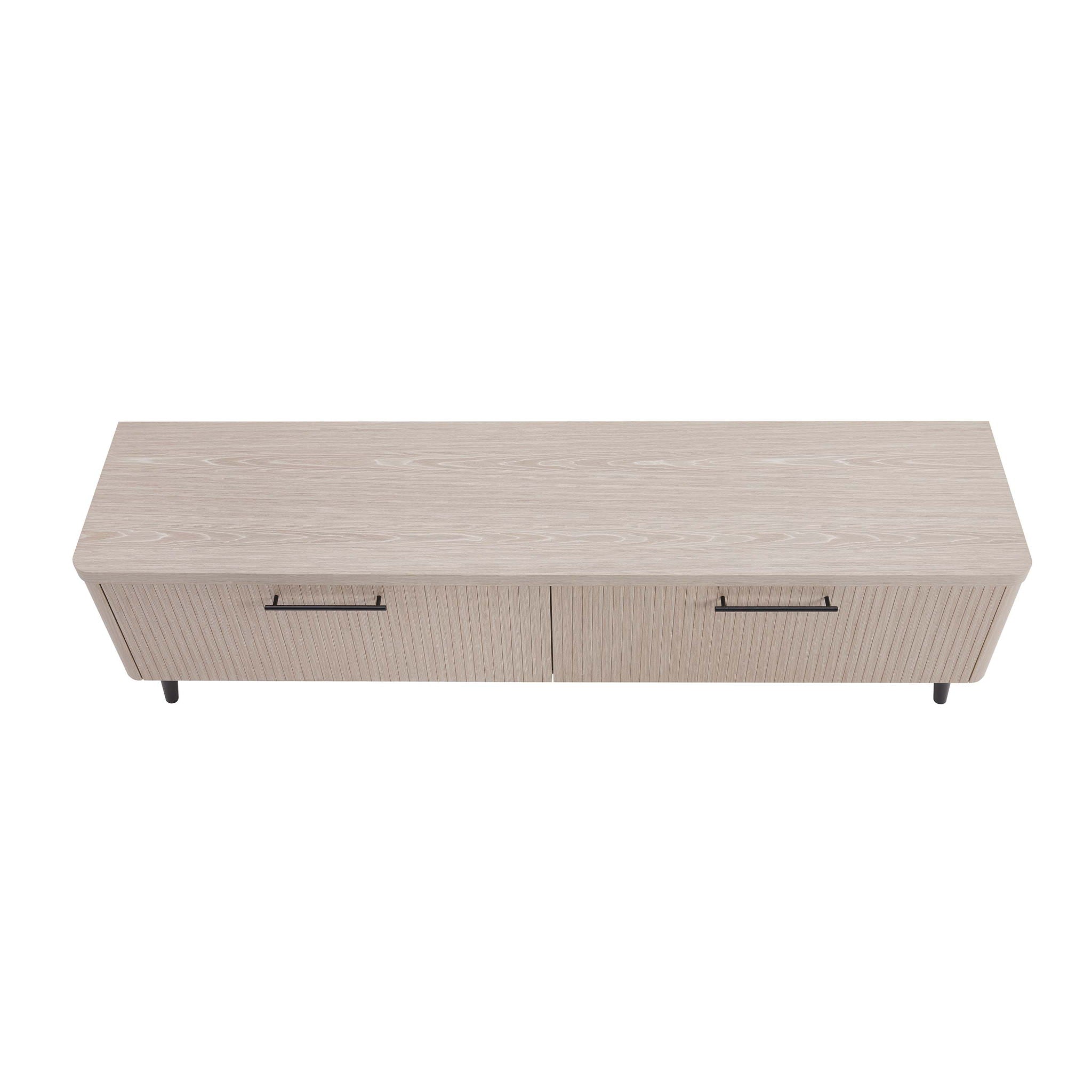 Jodie - Fluted TV Stand - Oak by HouseOfZazla