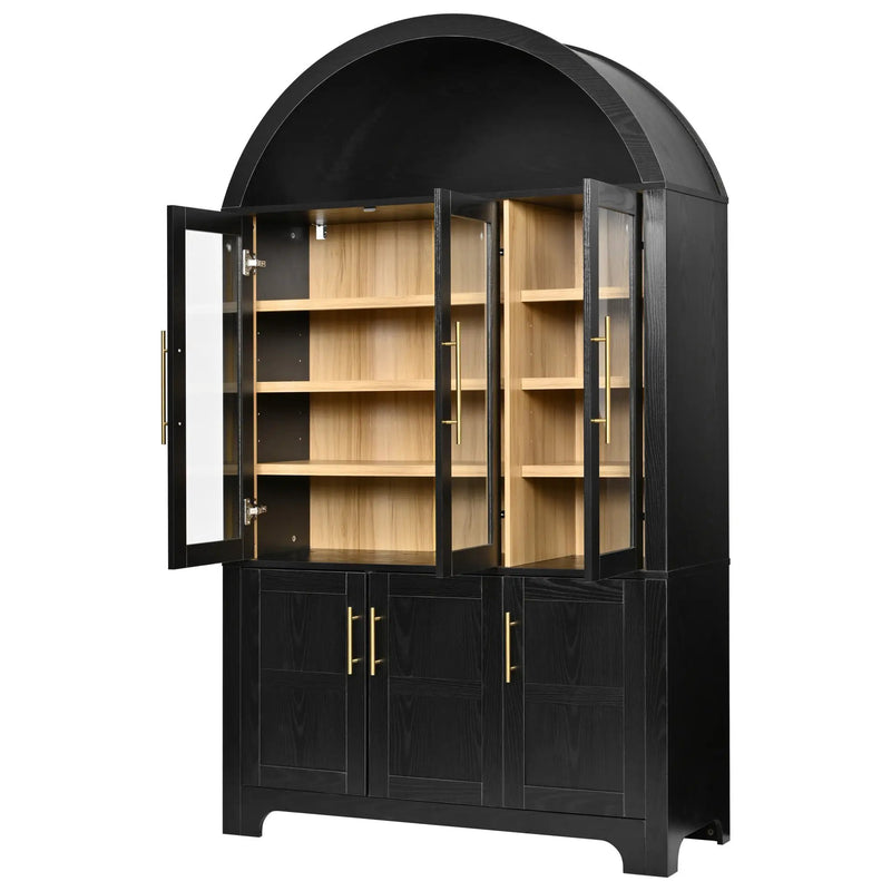 K&K 73" Tall Arched Kitchen Pantry by HouseOfZazla