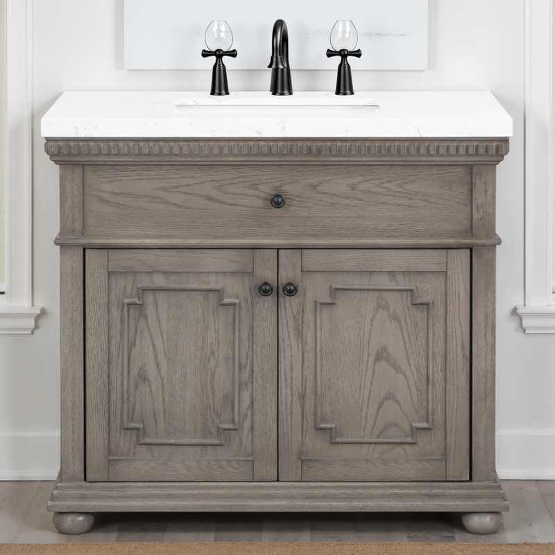 37'' Bathroom Vanity with Engineered Stone Top by HouseOfZazla