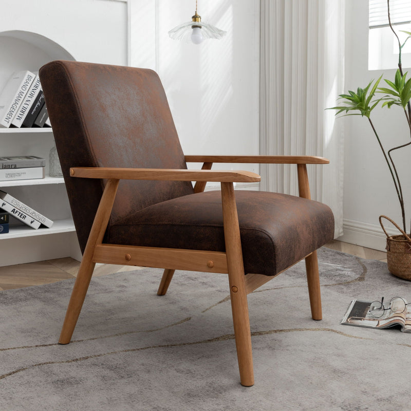 Wide Arm Chair - Brown by HouseOfZazla
