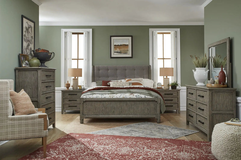 Claremont - Upholstered Panel Bed by Unique Piece Furniture