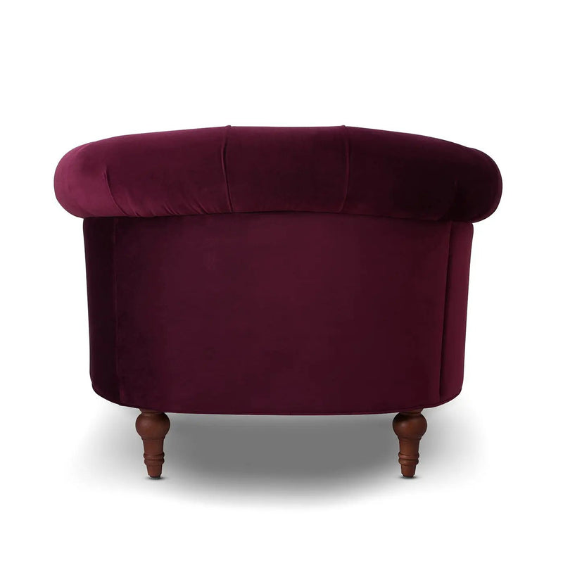 La Rosa - Victorian Tufted Upholstered Accent Chair by HouseOfZazla