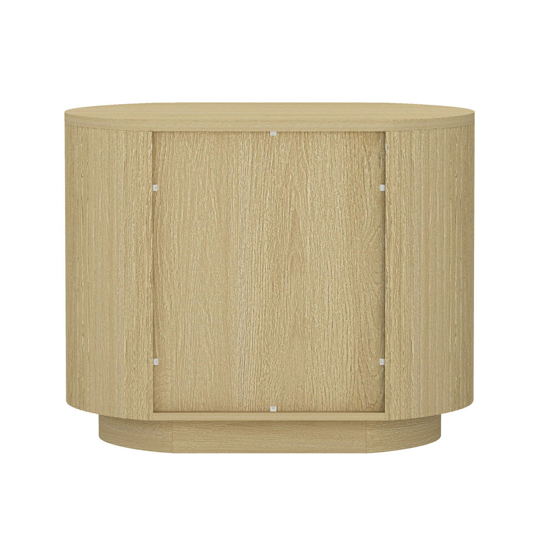 Olivia - Nightstand With 2 Drawers - Oak by HouseOfZazla