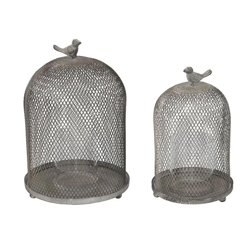 Ophira Sparrow Candle Holders (Set of 2) - Antique Gray by HouseOfZazla